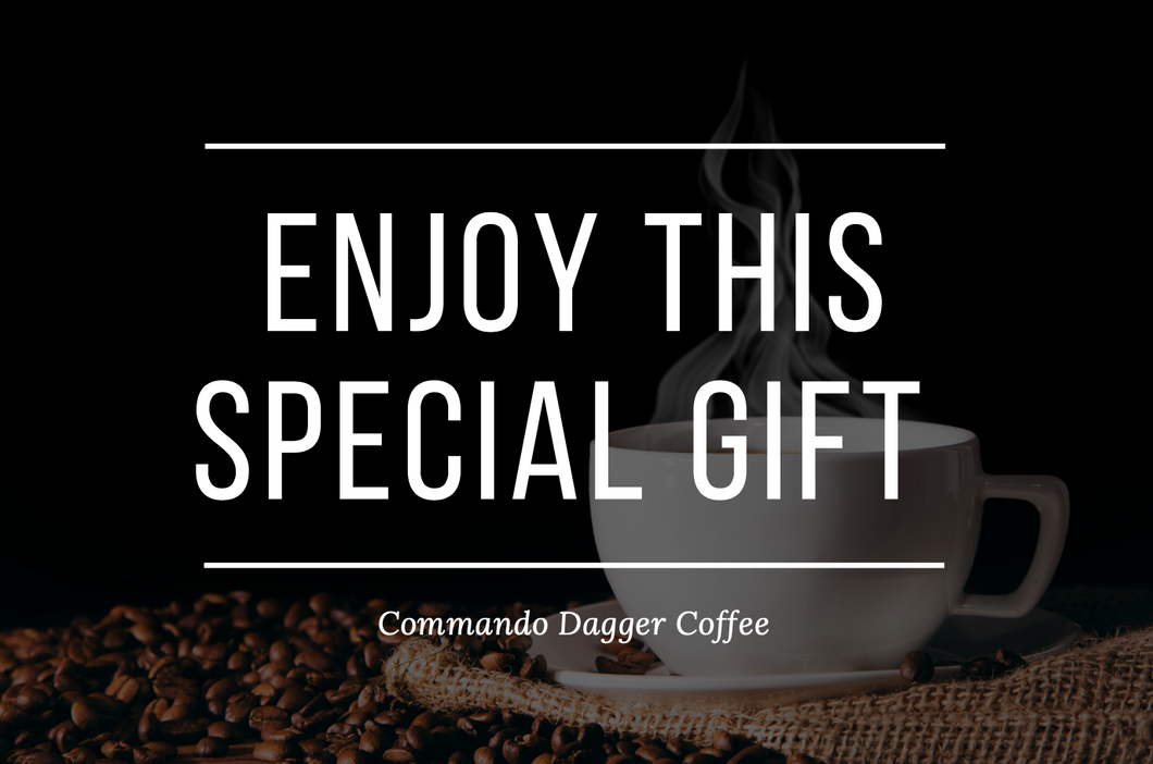 Commando Dagger Coffee Gift Card