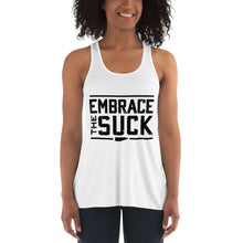 Load image into Gallery viewer, Women's Embrace the suck Flowy Racerback Tank