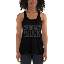 Load image into Gallery viewer, Women&#39;s Embrace the suck Flowy Racerback Tank

